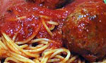 spaghetti and veggie meatballs
