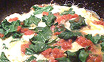 spinach & tomato omelet